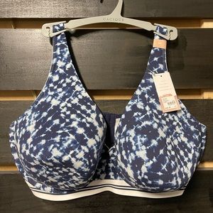 NWT-40G- Blue & White Cacique Bra